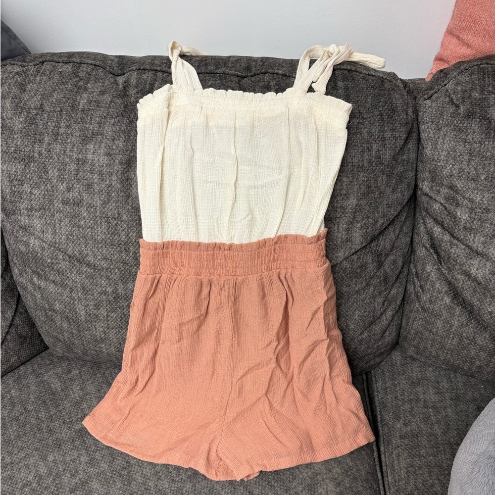 Mine Cream and Tan Dress